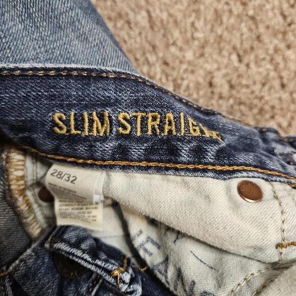 American Eagle Slim Straight Jeans – Size 28/32 - Picture 3 of 5